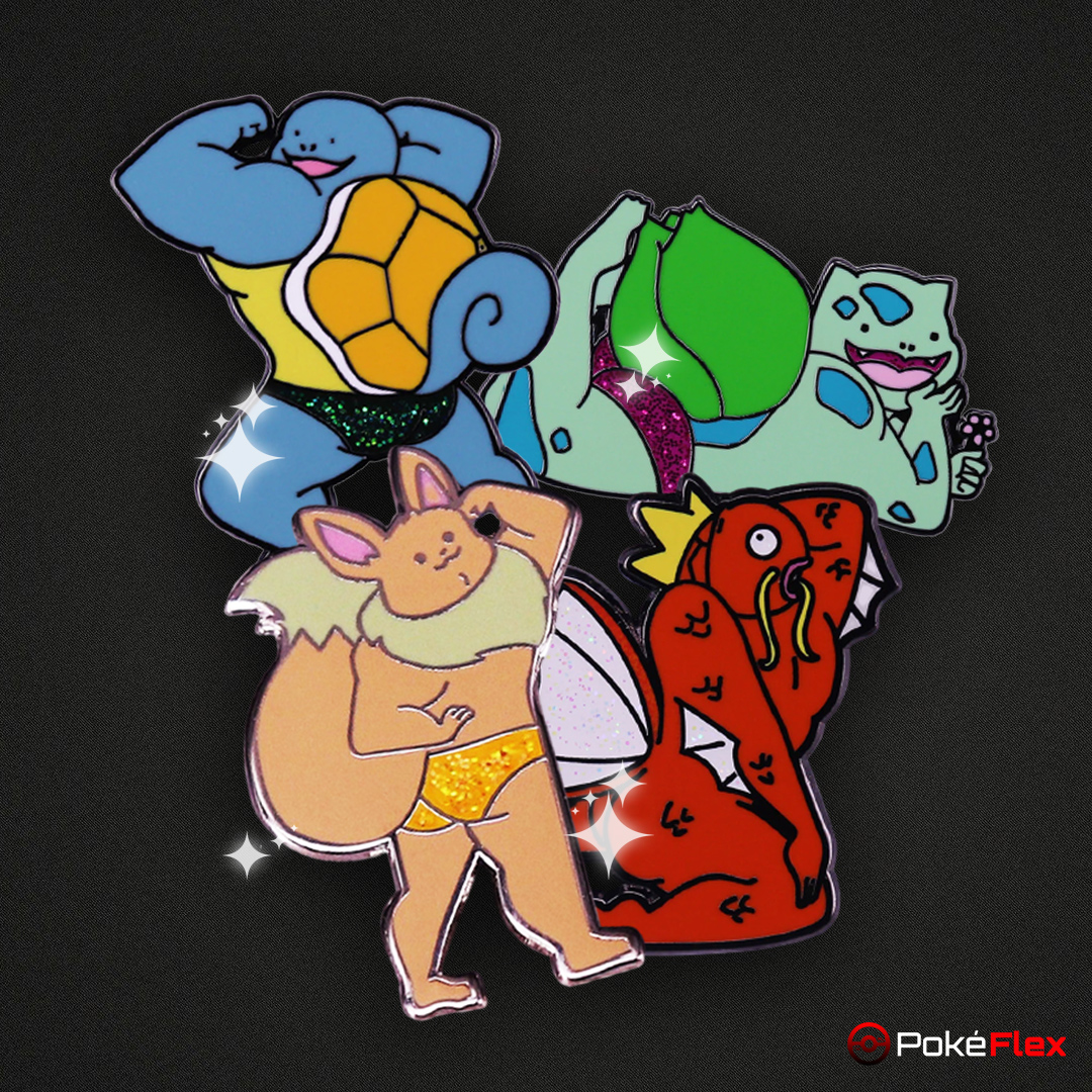 Pokémon Muscular Pins - PokéFlex